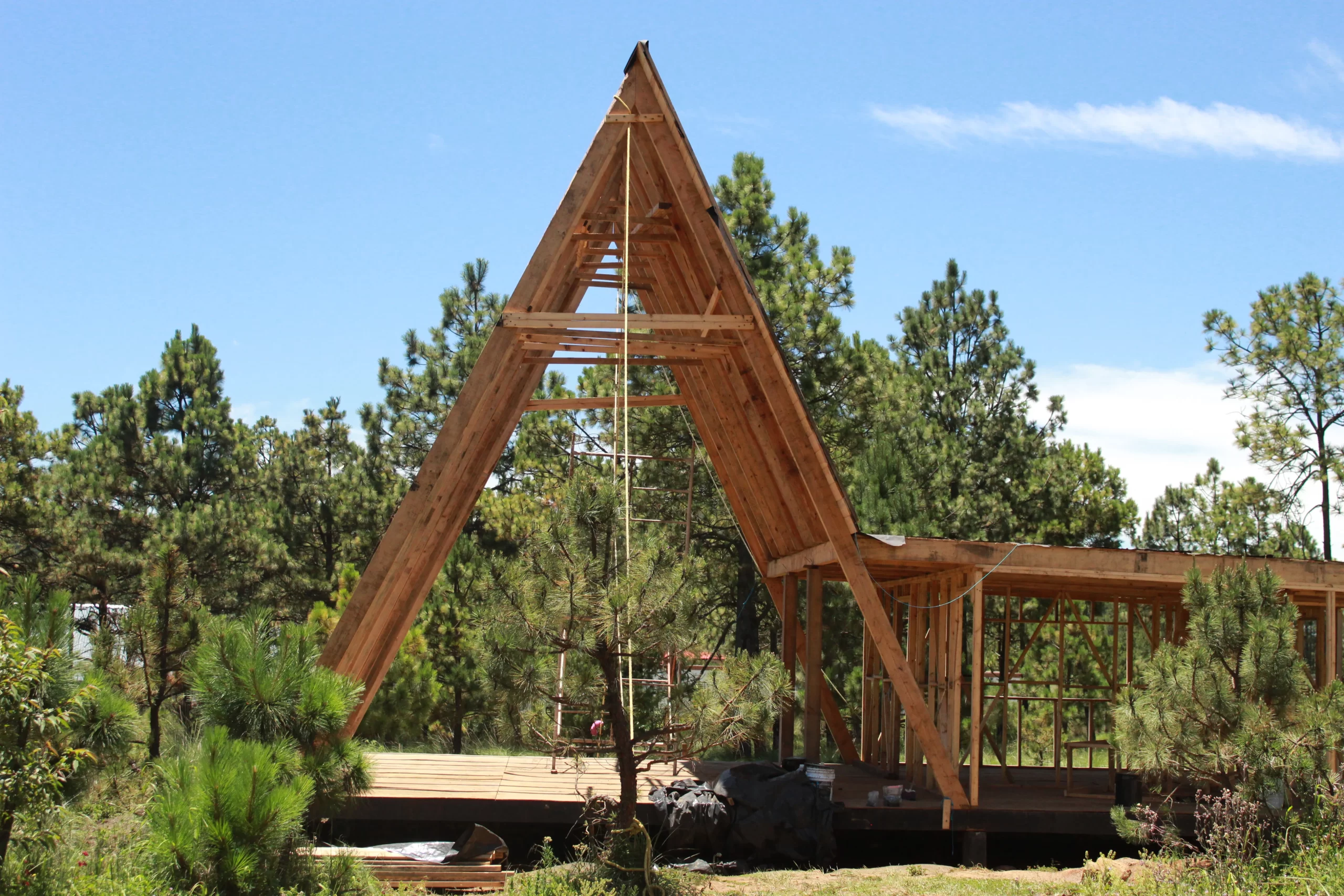 Construcción de cabaña en Cumbres