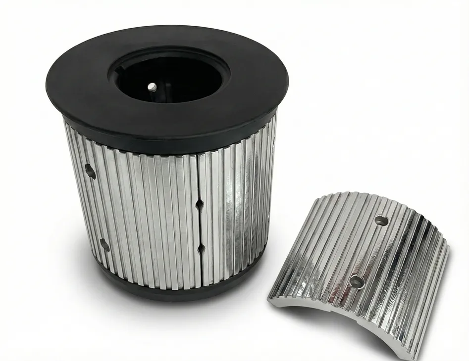 expansor de shock de 6” para máquina WH en material de aluminio y nylamid