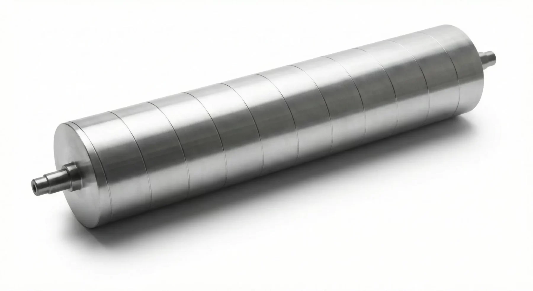 fabricacion de rodillos de paso con acabado de anodizado natural para laminadoras marca comexi, wh, etc.