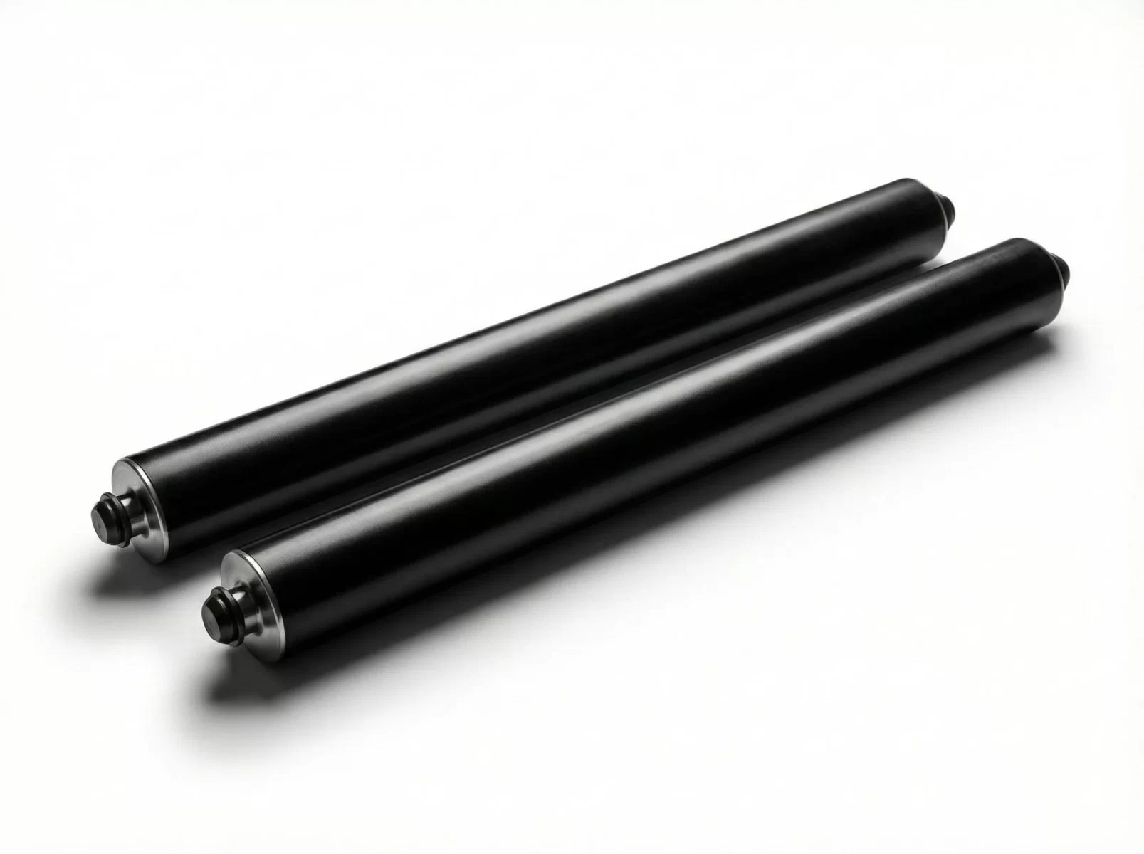 rodillos de paso para máquinas bolseadoras en acabado anodizado color negro